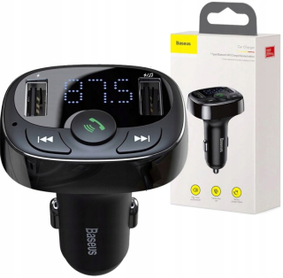 Nabíjačka prenosu Baseus 2xUsB FM Bluetooth mp3
