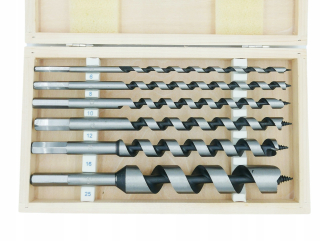 Drevená vŕtačka 230 mm vŕtačka sada 6-25 mm krabica